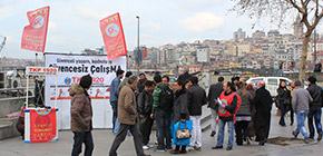 TKP 1920 İstanbul Eminönü'nde “Güvencesiz çalışMA” dedi!