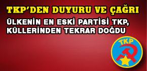 TKP’den duyuru ve çağrı TKP’den duyuru ve çağrı