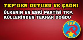 TKP’den duyuru ve çağrı