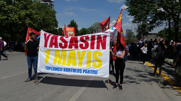 Ankara'da 1 Mayıs şöleni Ankara'da 1 Mayıs şöleni